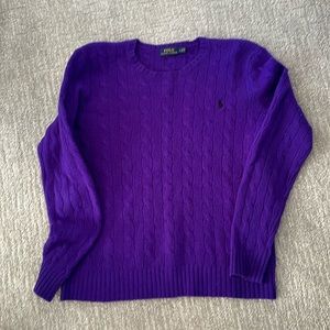 Women’s Polo wool and cashmere sweater.